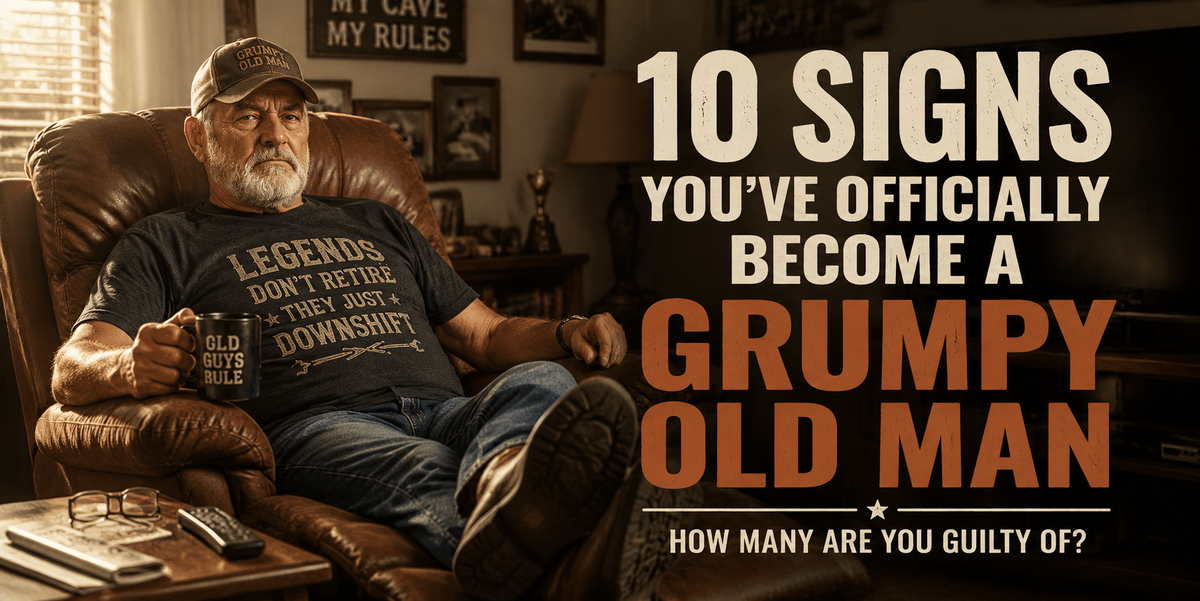Older man relaxing in his favorite chair with coffee at home