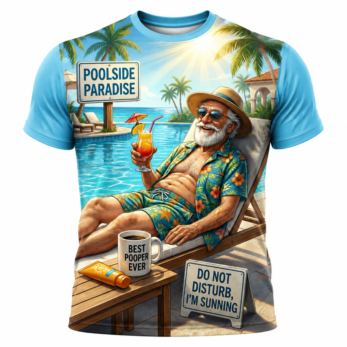 Legendary Old Man Beach Vacation Tee