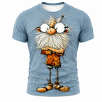 Funny Ombre Old Man 3D Street Graphic Tee