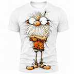 Funny Ombre Old Man 3D Street Graphic Tee