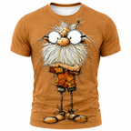 Funny Ombre Old Man 3D Street Graphic Tee