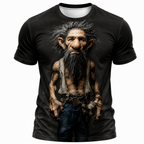 Legendary Ombre Old Man Graphic Print Tee