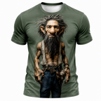 Legendary Ombre Old Man Graphic Print Tee