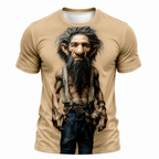 Legendary Ombre Old Man Graphic Print Tee
