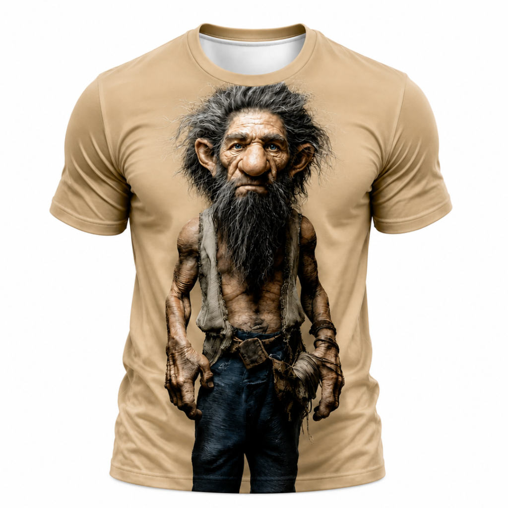 Legendary Ombre Old Man Graphic Print Tee