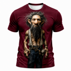 Legendary Ombre Old Man Graphic Print Tee