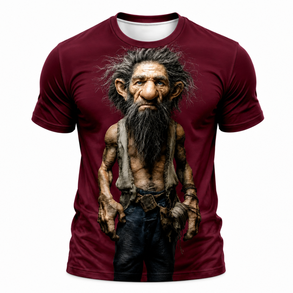Legendary Ombre Old Man Graphic Print Tee