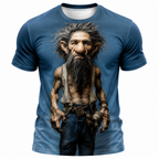 Legendary Ombre Old Man Graphic Print Tee