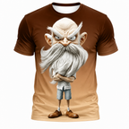 Legendary Ombre Old Man Graphic Print Tee