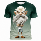 Legendary Ombre Old Man Graphic Print Tee