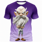 Legendary Ombre Old Man Graphic Print Tee