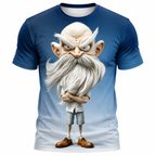 Legendary Ombre Old Man Graphic Print Tee