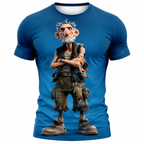 Ombre Old Man Graphic Legendary Print Tee