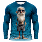 Legendary Old Man 3D Print Long-Sleeve Tee