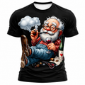 Happy Old Man Wine Cheers Print Graphic Tee