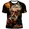 Red Wine Old Man Humor Legendary Tee