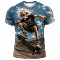 Legendary Old Man Skateboard Graphic Street Tee