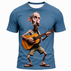 Classic Guitar Music Hero Old Man Rocker Tee