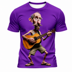 Classic Guitar Music Hero Old Man Rocker Tee