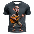 Classic Guitar Music Hero Old Man Rocker Tee