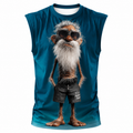 Legendary Old Man 3D Print Sleeveless Tee