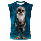 Legendary Old Man 3D Print Sleeveless Tee