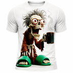 Funny Exaggerated Skull Graphic Tee
