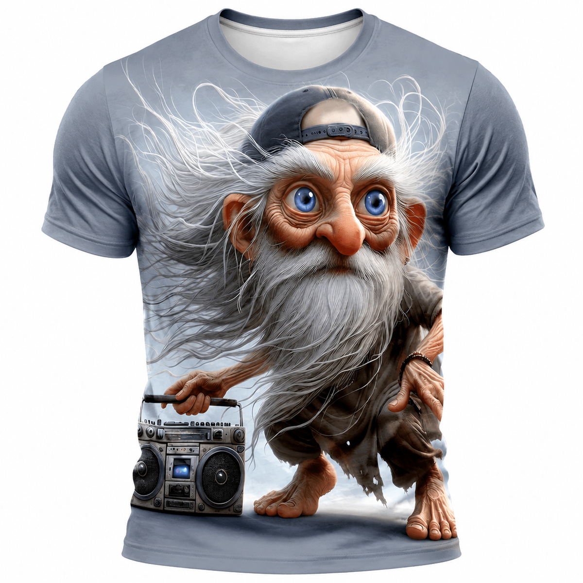 Legendary Old Man 3D Print Graphic Tee