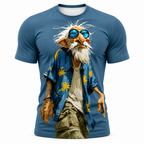 Ombre Old Man Legendary Graphic Print Tee