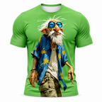 Ombre Old Man Legendary Graphic Print Tee