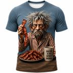 Humor Coffee Lover Old Man Graphic Tee