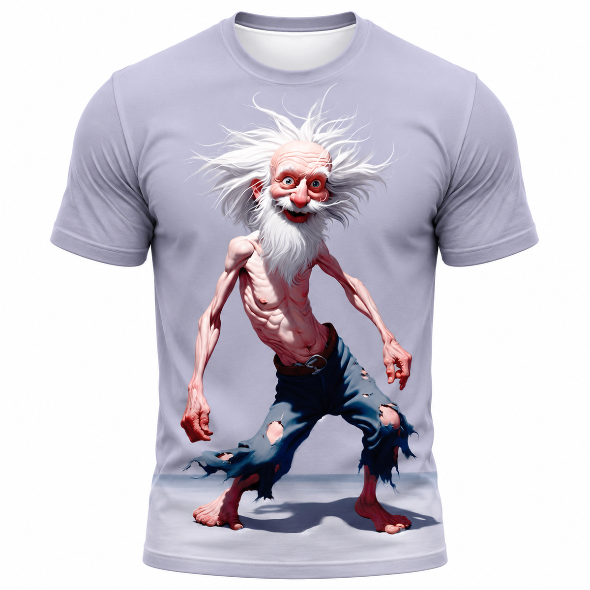 Funny Cartoon Old Man Legendary Graphic Tee