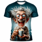 Funny Retro Coffee Grandpa Humor Graphic Tee