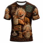 Vintage Classic Coffee Old Man Graphic Tee