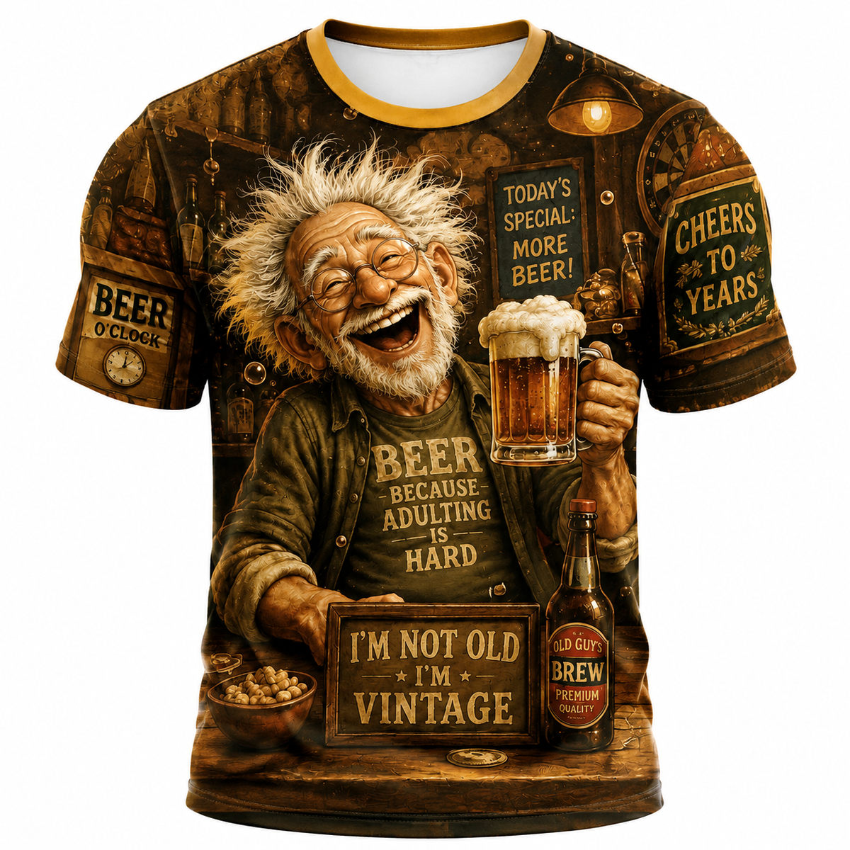 Legendary Old Man Beer Graphic Tee