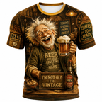 Vintage Classic Coffee Old Man Graphic Tee