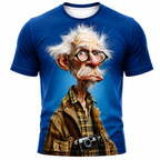 Funny Legendary Old Man Graphic Print Tee