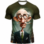Legendary Funny Old Man Graphic Print Tee