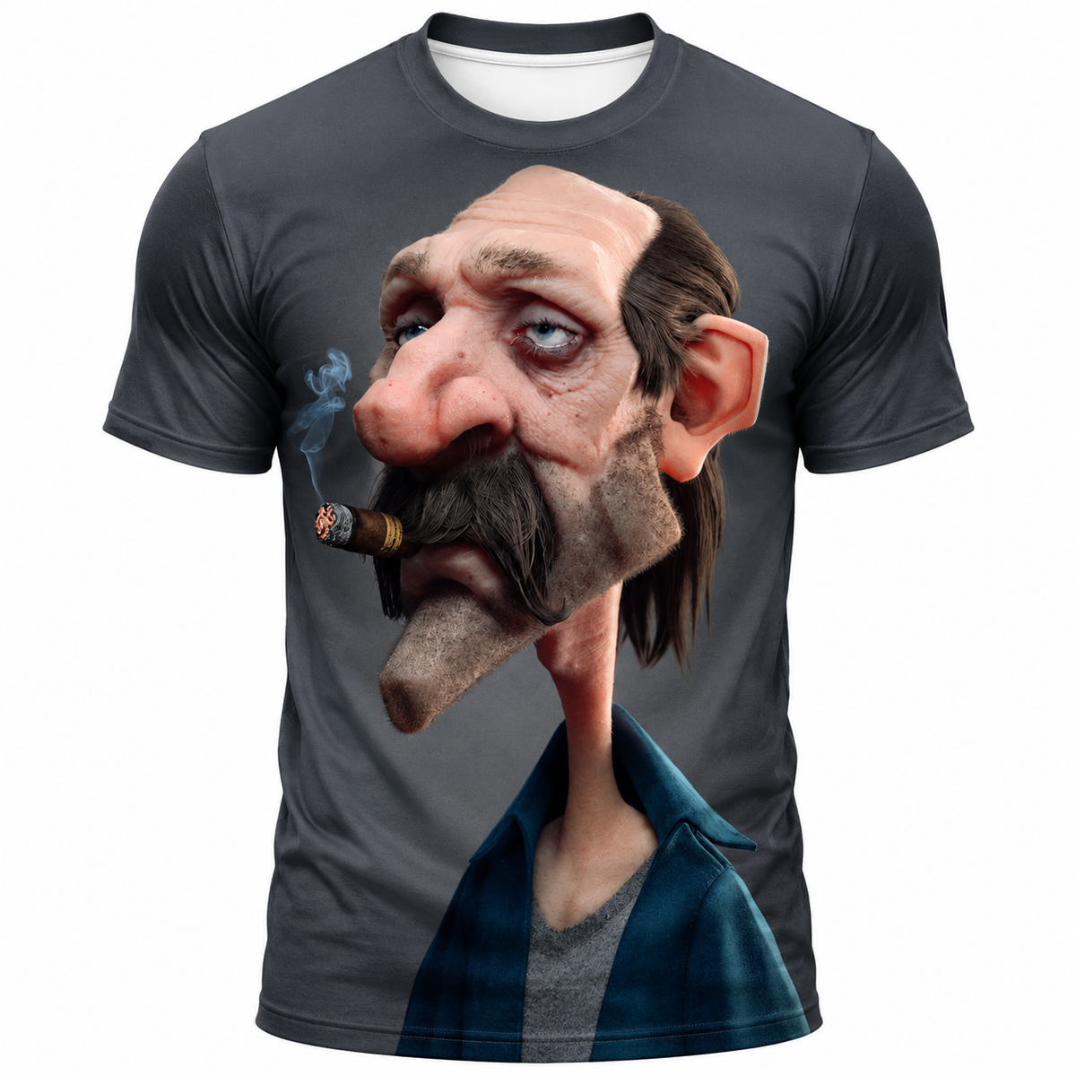 Legendary Funny Old Man Graphic Print Tee