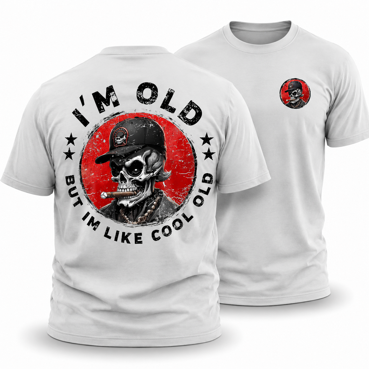 Vintage Old Man Energy Graphic Shirt Tee