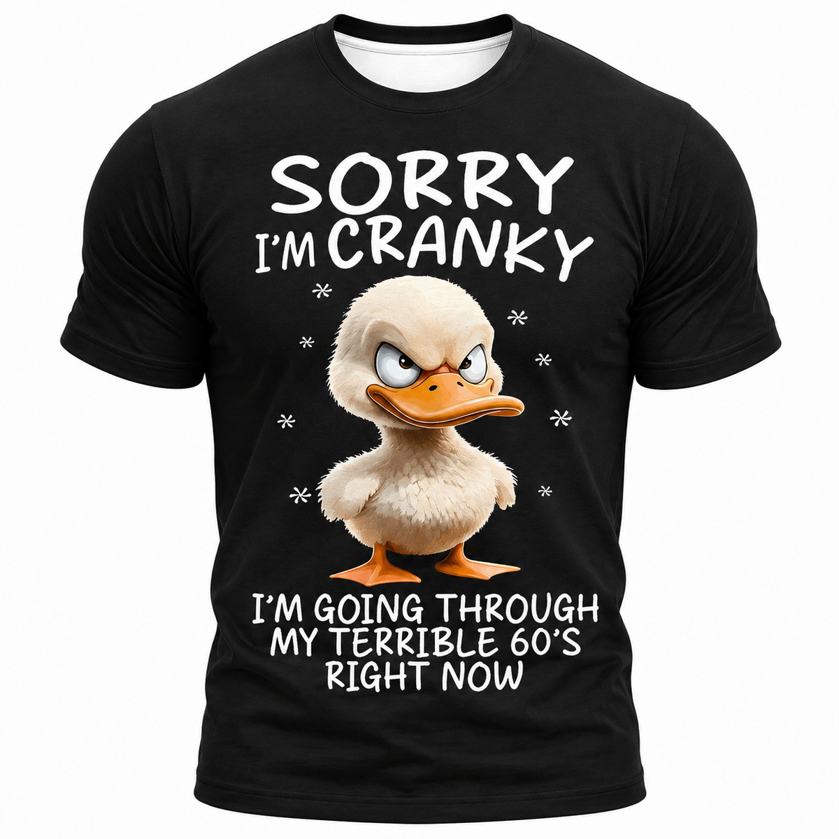 Grumpy Old Bastard Warning Graphic Tee