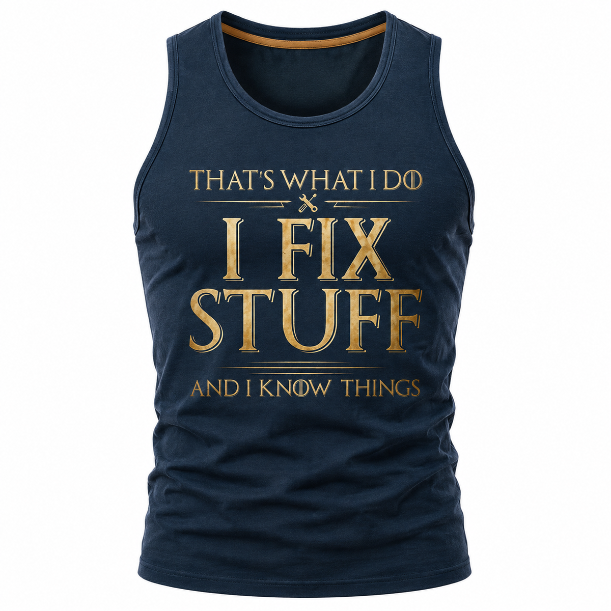 Handy Dad Knowledge Humor Graphic Tee