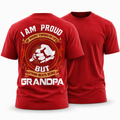 Proud Grandpa Family Statement Graphic Shirt