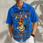 Ironic Duck Slang Cartoon Animal Funny Short Sleeve Shirt