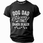 Humor Snack Dealer Dog Dad Graphic Tee