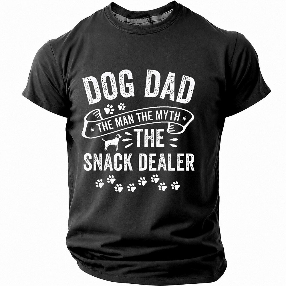 Humor Snack Dealer Dog Dad Graphic Tee