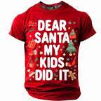 Dear Santa My Kids Did It Funny Christmas Tee
