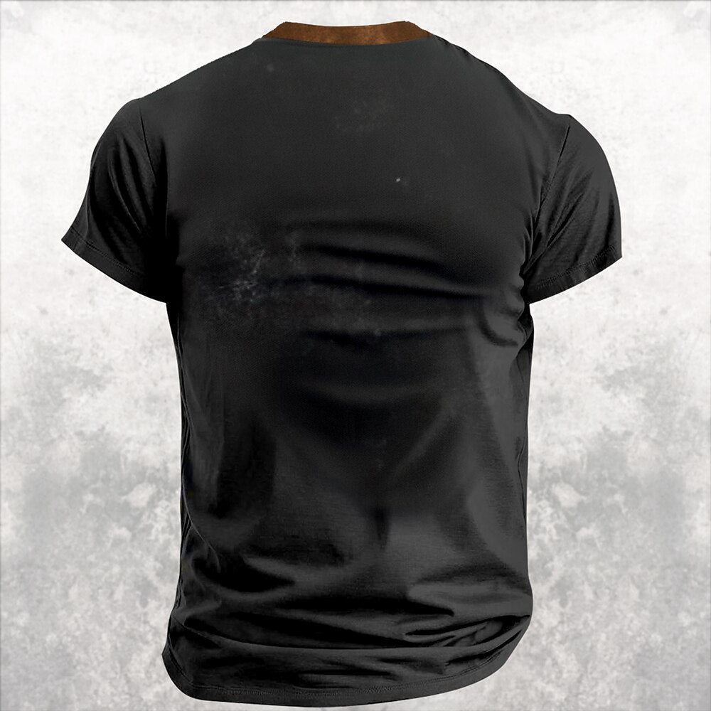 West Coast Chopper Motorcycle Garage Biker Graphic Henley Shirt
