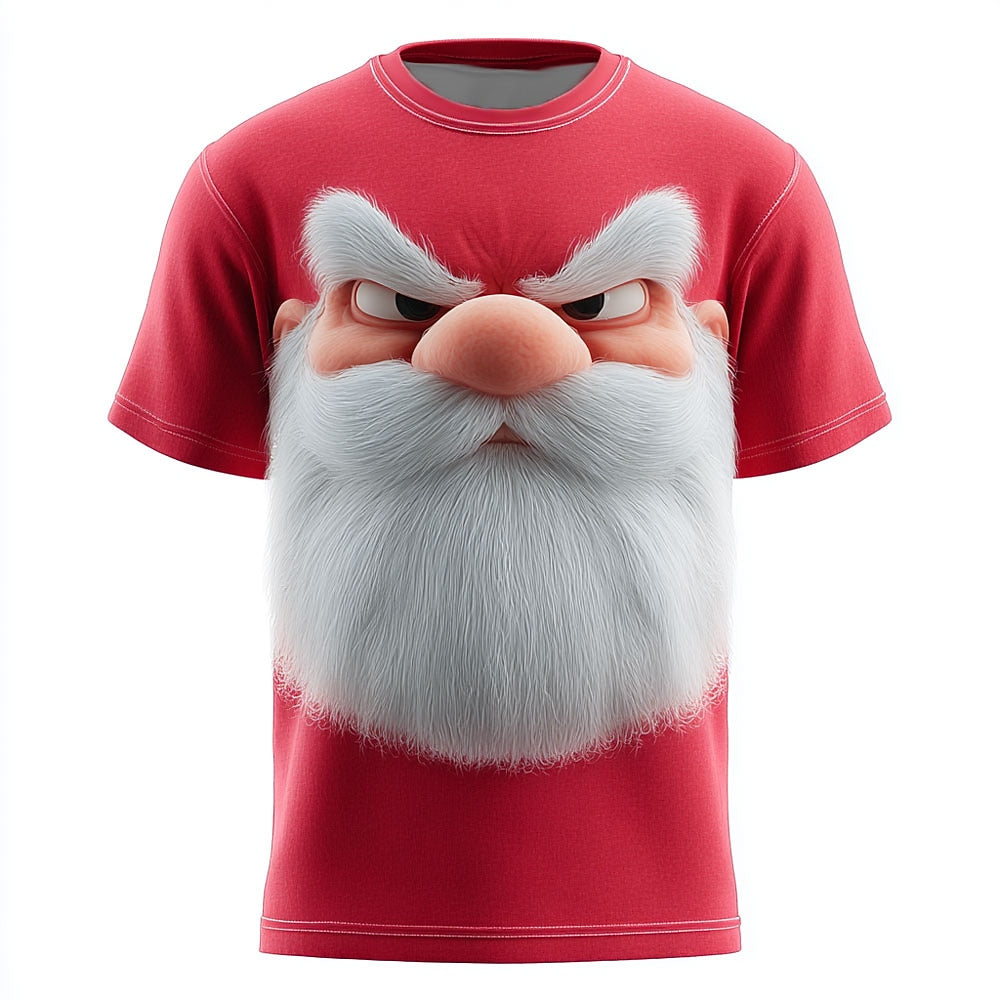 Santa Claus Christmas Designer Party Street Artistic Graphic Tee