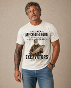 Best Men Operate Excavators After Seventy Funny Graphic Tee